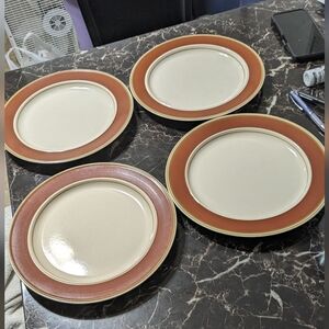 Women's Beautiful Genuine Stonewear Dinner Plates